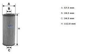 Ufi 2509400 - [*]FILTRO ACEITE