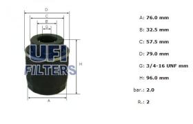 Ufi 2349400 - [*] FILT.AUDI, SEAT, SKODA, VW