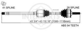 Juntas homocinéticas, semiejes y fuelles 18162091 - Transmisión dcha. Citroen/Peugeot/Fiat Ducato