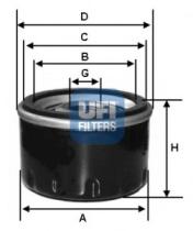 Ufi 2354500 - FILTRO ACEITE