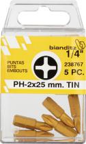 Suministros y Bricolaje 706901 - BLISTER 05PUN.DES.238767 PH2X25 1/4