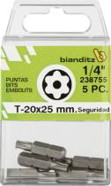 Suministros y Bricolaje 706923 - BLISTER 05PUN.DES.238755 T20X25 1/4