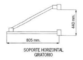 Suministros y Bricolaje 189638 - SOPORTE HORIZ.GIRAT.903324 P-150/M1