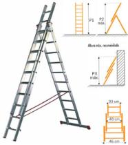 Suministros y Bricolaje 755126 - ESCALERA 3TR.COMBI.3425 3X09 2,62M-