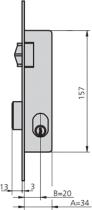 Suministros y Bricolaje 668164 - CERRADURA EMBUTIR 1964V/6 AI