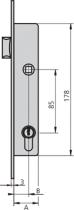 Suministros y Bricolaje 668184 - CERRADURA EMBUTIR 1984T-25/6 AI