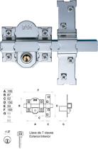 Suministros y Bricolaje 561042 - CERROJO 01050 101-L/105 50MM PINTAD