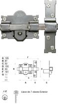 Suministros y Bricolaje 561046 - CERROJO 01053 101-R/105 50MM PINTAD