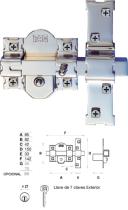 Suministros y Bricolaje 561152 - CERROJO 01187 201-R/80 50MM NIQUEL/