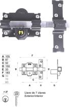 Suministros y Bricolaje 561294 - CERROJO TRABA 24004 101-L 50MM PINT