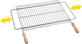 Suministros y Bricolaje 065204 - PARRILLA EXTENSI.INOX 2X5CM 500X400