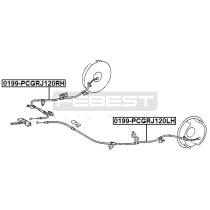 Febest 0199PCGRJ120R - PARKING BRAKE CABLE, RIGHT
