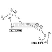 Febest 1223I20FL - FRONT LEFT STABILIZER LINK / SWAY B