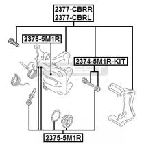 Febest 23772CBRL - PINZA FRENO